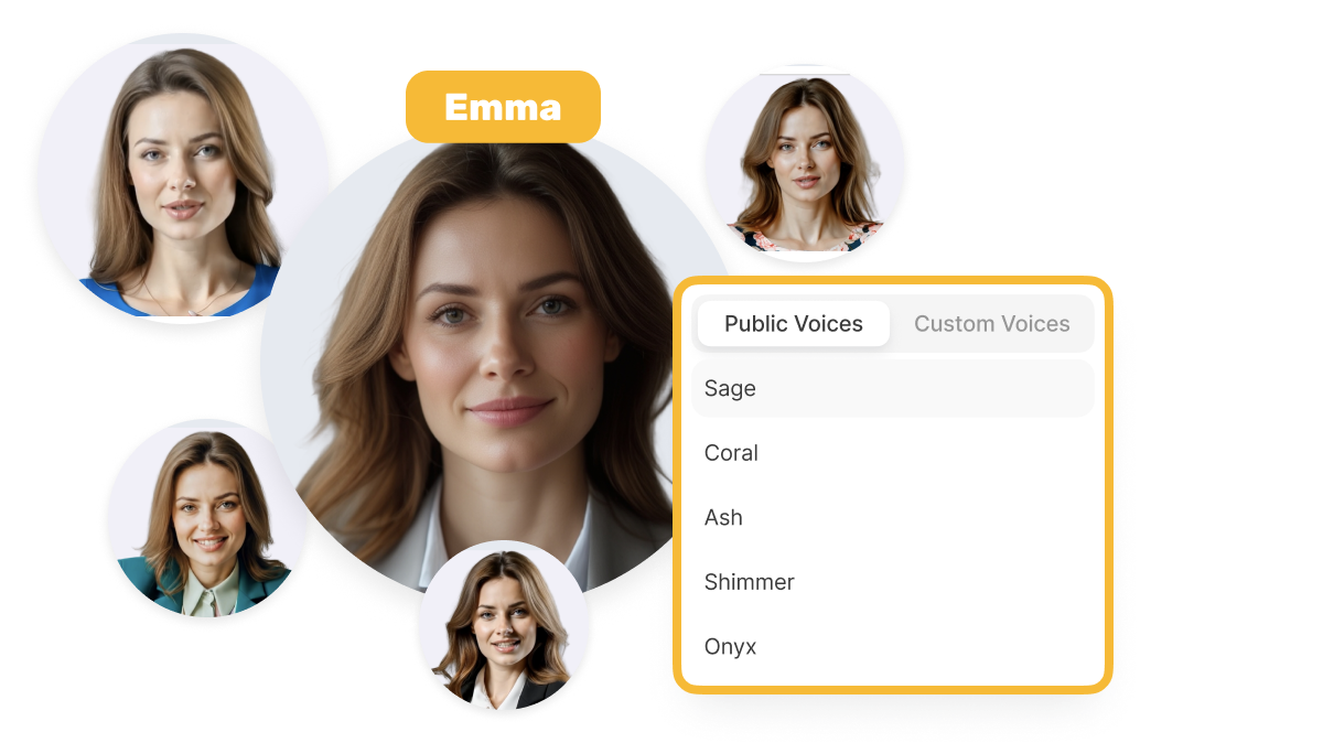Create Custom AI Avatar to stay on-brand with consistent voice and styl